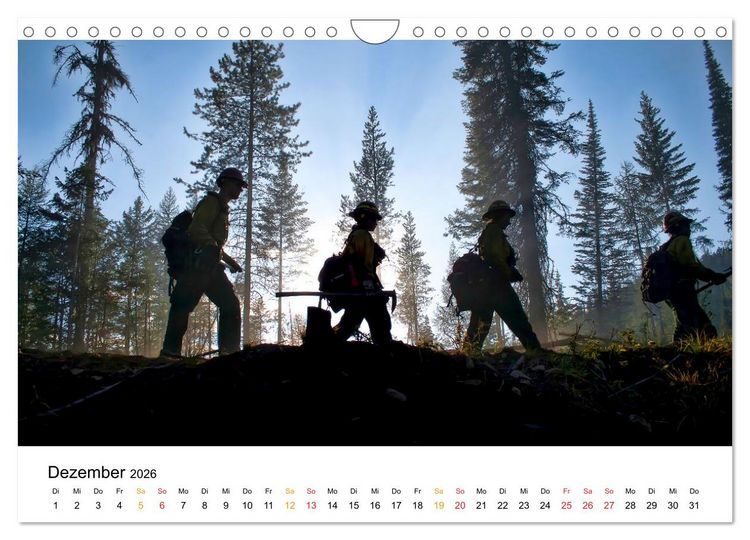 Produktbild: Firefighters - wenn die Erde brennt (Wandkalender 2026 DIN A4 quer), CALVENDO Monatskalender