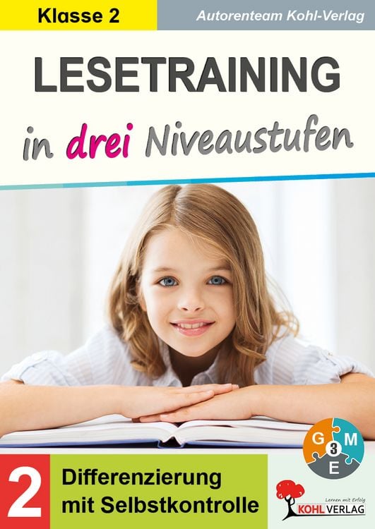 Produktbild: Lesetraining in drei Niveaustufen / Klasse 2
