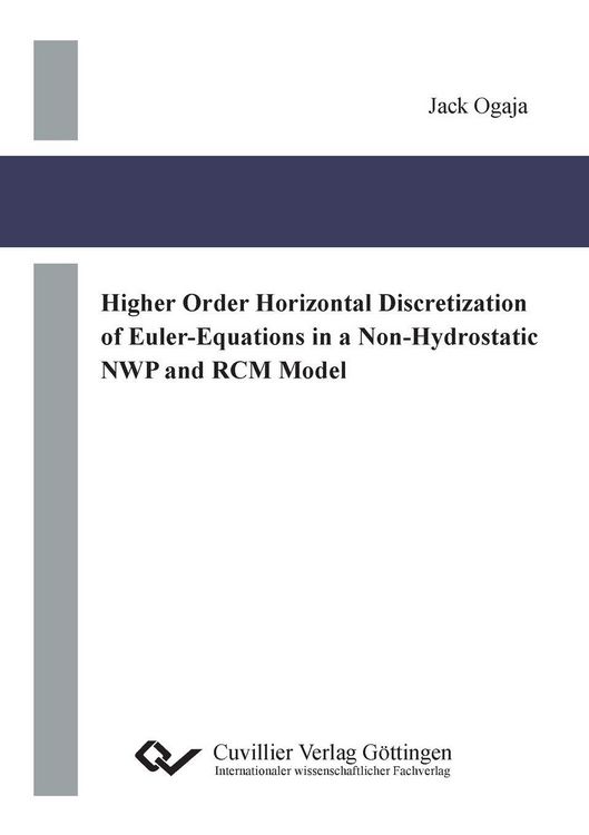Produktbild: Higher Order Horizontal Discretization of Euler-Equations in a Non-Hydrostatic NWP and RCM Model
