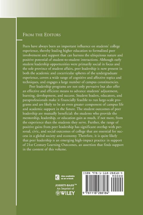 Produktbild: Keup, J: Peer Leadership in Higher Education