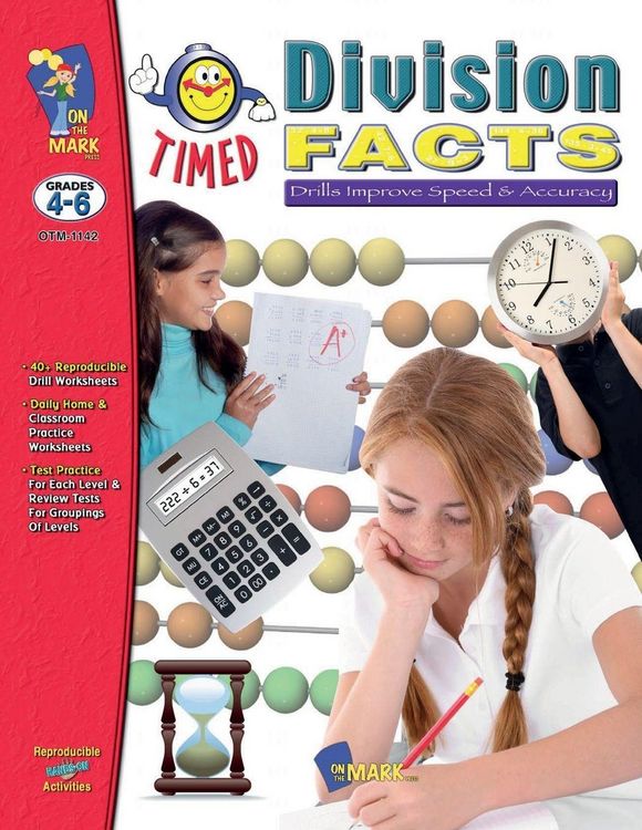 Produktbild: Timed Division Drill Facts Grades 4-6