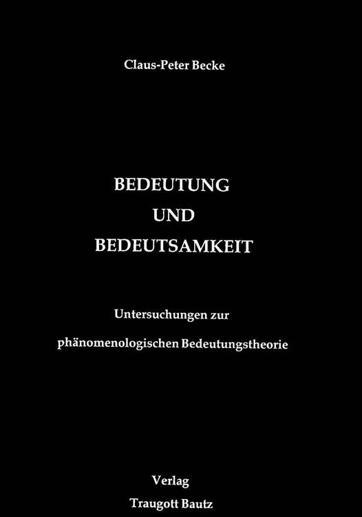 Produktbild: Bedeutung und Bedeutsamkeit