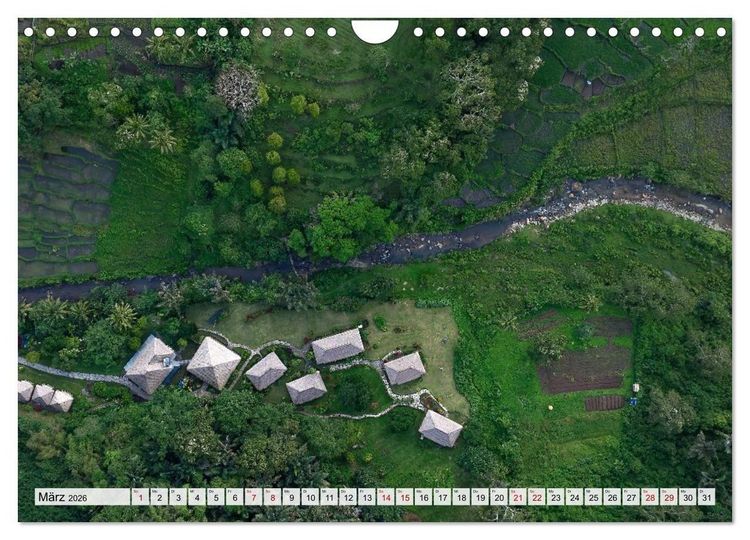 Produktbild: Indonesien von oben - spektakul&auml;re Landschaften aus der Vogelperspektive (Wandkalender 2026 DIN A4 quer), CALVENDO Monatskalender