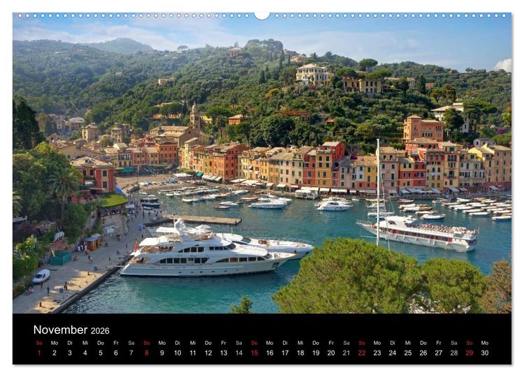 Produktbild: Ligurien - die italienische Riviera (Wandkalender 2026 DIN A2 quer), CALVENDO Monatskalender