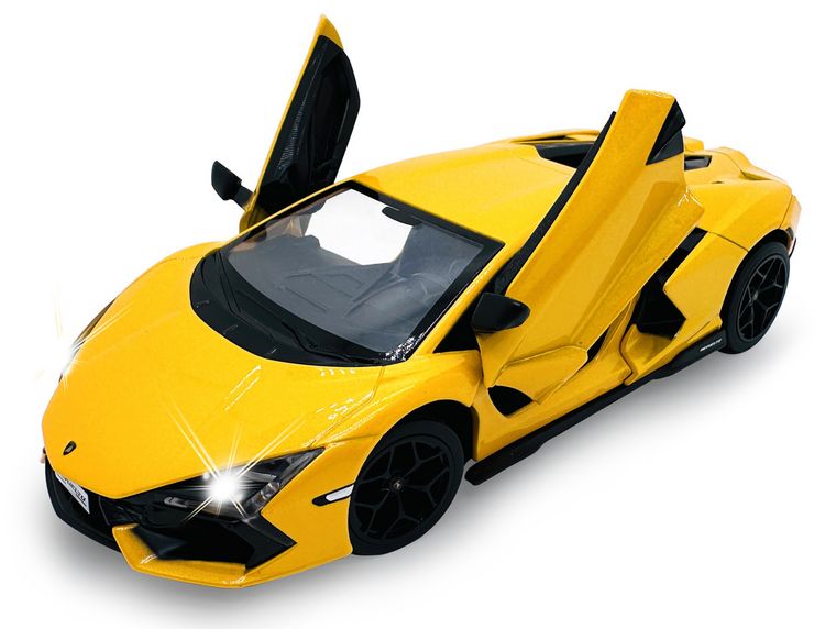 Produktbild: Lamborghini Revuelto Diecast 1:24 gelb inkl. Knopfzellen