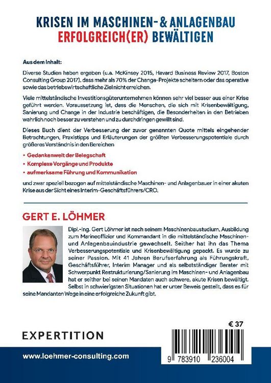 Produktbild: Krisen im Maschinen- und Anlagenbau erfolgreich(er) bew&auml;ltigen