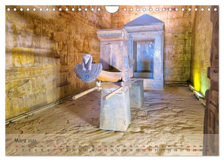 Produktbild: Zwischen Luxor und Abu Simbel - Eine Reise durch die Dynastien (Wandkalender 2026 DIN A4 quer), CALVENDO Monatskalender