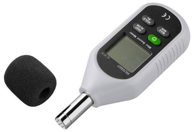Produktbild: VOLTCRAFT Schallpegel-Messger&auml;t SL-10 R 30 - 130 dB 31.5 Hz - 8 kHz Geh&auml;use aus Recycling Granulat