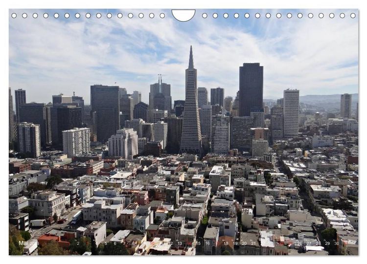 Produktbild: San Francisco Westk&uuml;ste USA (Wandkalender 2026 DIN A4 quer), CALVENDO Monatskalender