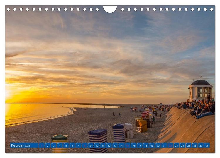 Produktbild: Blick auf Borkum (Wandkalender 2026 DIN A4 quer), CALVENDO Monatskalender
