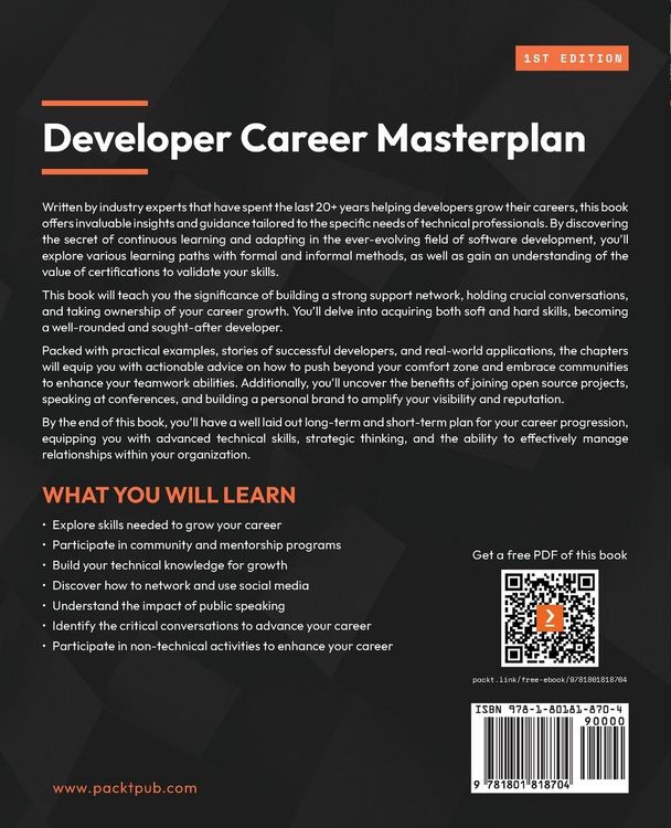 Produktbild: Developer Career Masterplan