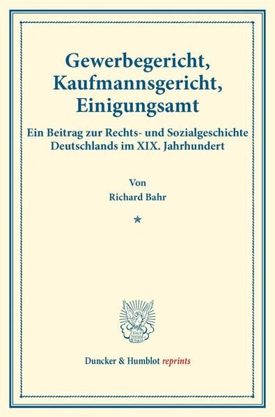Produktbild: Gewerbegericht, Kaufmannsgericht, Einigungsamt.