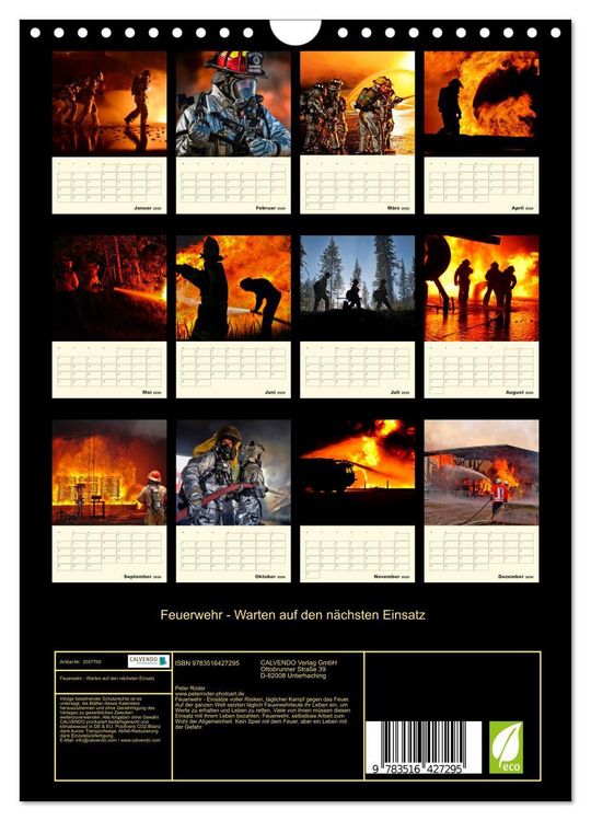 Produktbild: Feuerwehr - Warten auf den n&auml;chsten Einsatz (Wandkalender 2026 DIN A4 hoch), CALVENDO Monatskalender