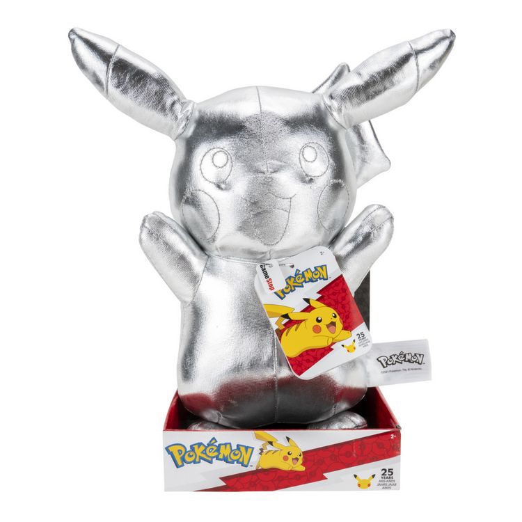 Produktbild: Pl&uuml;sch Pok&eacute;mon Pikachu 25 Jahre silber 30cm