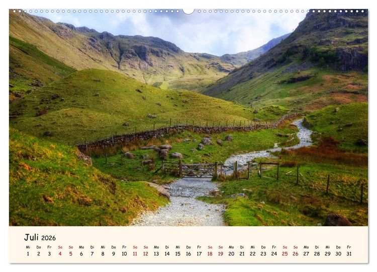 Produktbild: Lake District England (Wandkalender 2026 DIN A2 quer), CALVENDO Monatskalender