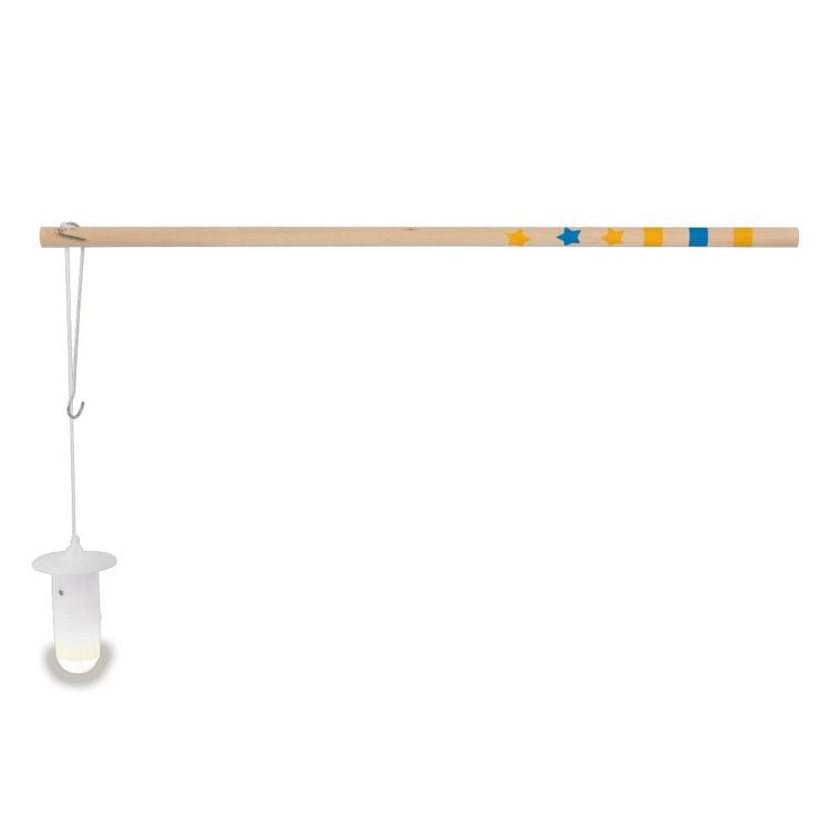 Produktbild: Idena Laternenstab Holz mit LED 30cm inkl. Batterien 2xLR44