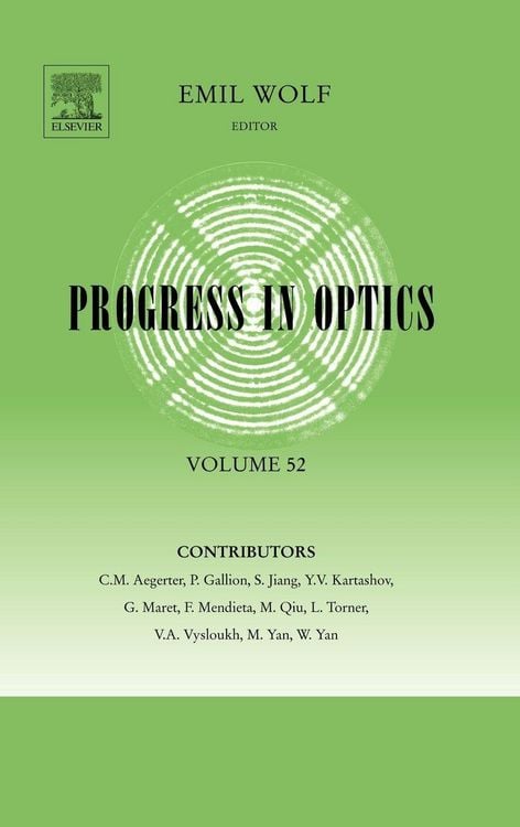 Produktbild: Progress in Optics, Volume 52