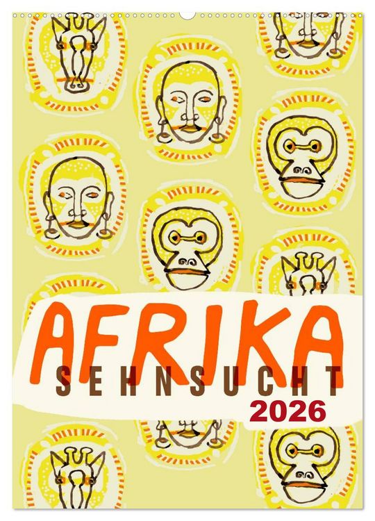 Produktbild: Afrika-Sehnsucht 2026 (Wandkalender 2026 DIN A2 hoch), CALVENDO Monatskalender