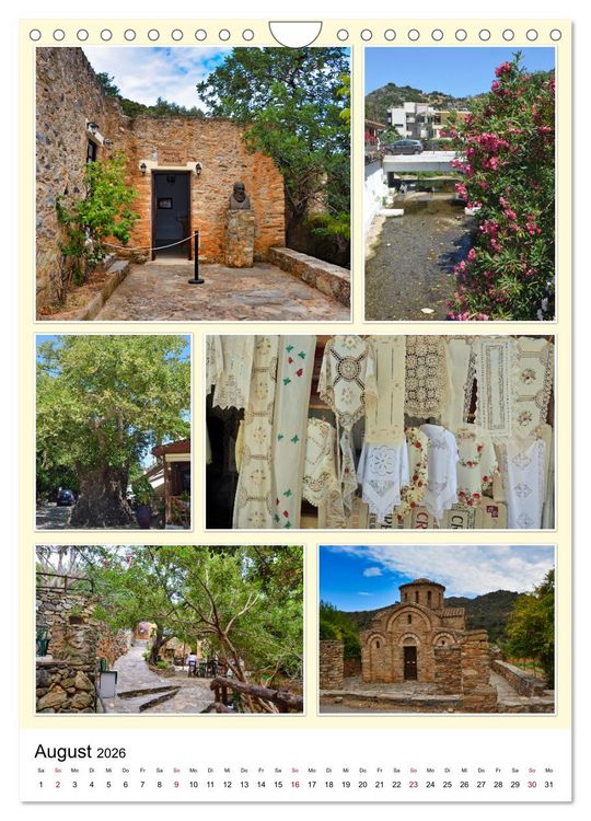 Produktbild: Inseltraum Kreta - Sehenswerte Ausflugsziele (Wandkalender 2026 DIN A4 hoch), CALVENDO Monatskalender