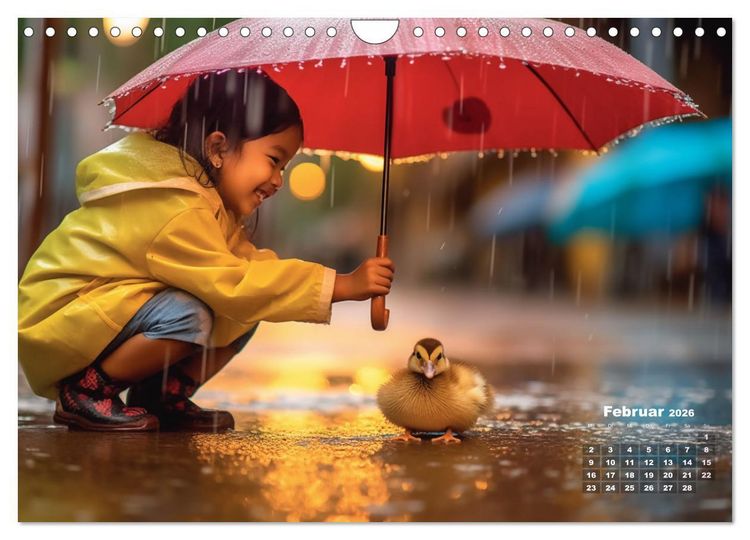 Produktbild: Kleine Herzen, Gro&szlig;e Liebe: Ein Jahr voller Freude und Entz&uuml;cken (Wandkalender 2026 DIN A4 quer), CALVENDO Monatskalender