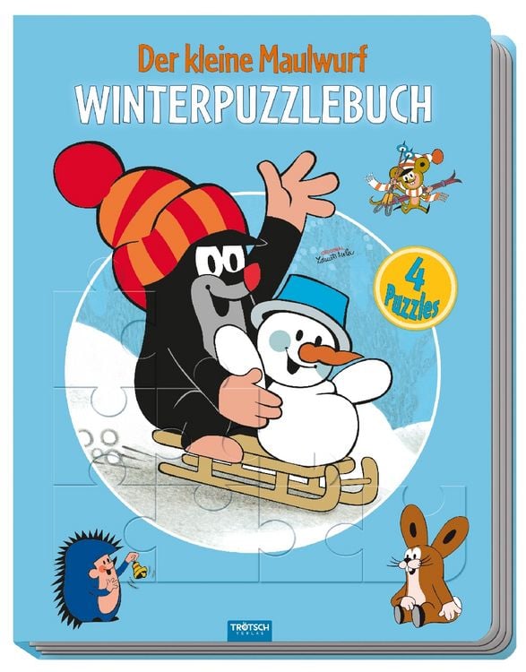 Produktbild: Tr&ouml;tsch Der kleine Maulwurf Winter Puzzlebuch