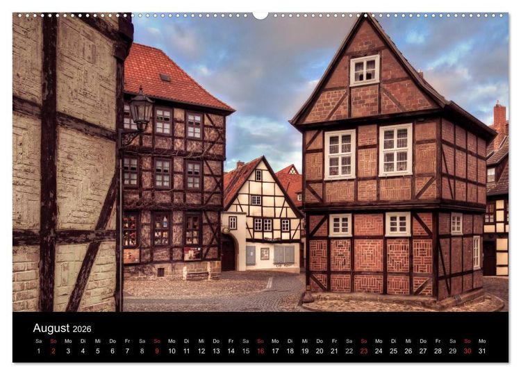 Produktbild: Fachwerk - wie aus einer anderen Zeit (hochwertiger Premium Wandkalender 2026 DIN A2 quer), Kunstdruck in Hochglanz