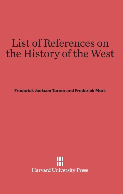 Produktbild: List of References on the History of the West