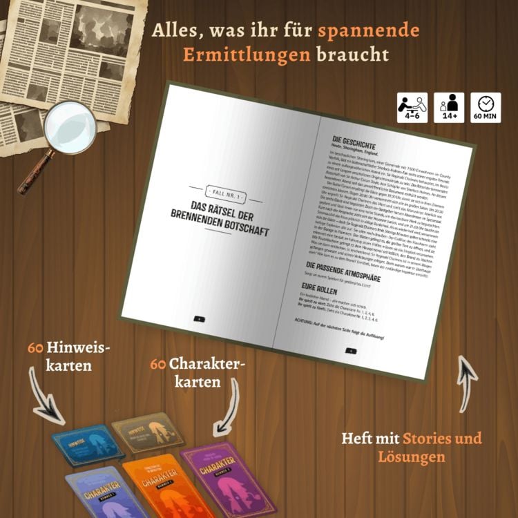 Produktbild: Kleine Morde unter Freunden: Sherlock Holmes. 10 mysteri&ouml;se Mini-F&auml;lle zum Selberspielen