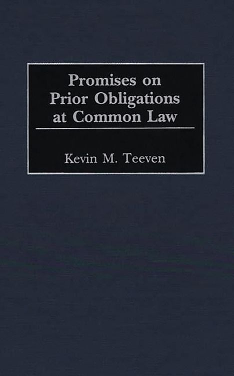 Produktbild: Promises on Prior Obligations at Common Law