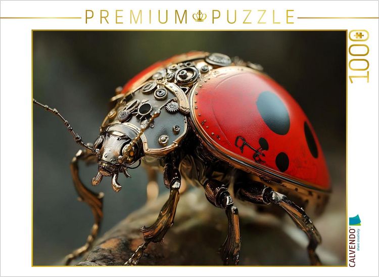 Produktbild: CALVENDO Puzzle Ein Motiv aus dem Kalender "Die fantastische Welt der Steampunk-Insekten" | 1000 Teile Lege-Gr&ouml;&szlig;e 64x48cm Foto-Puzzle f&uuml;r gl&uuml;ckliche Stunden