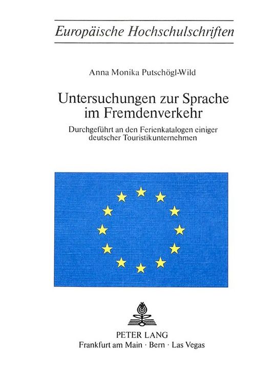 Produktbild: Untersuchungen zur Sprache im Fremdenverkehr