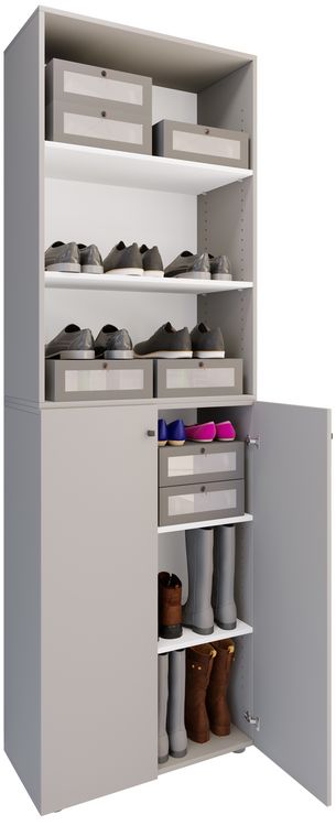 Produktbild: XL Holz Gro&szlig;er Schuhschrank Schuhkommode Lona 6