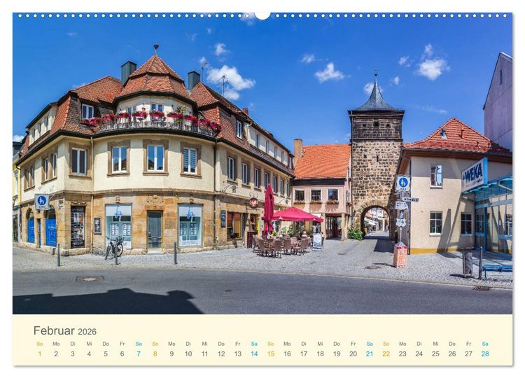 Produktbild: Lichtenfels - die Deutsche Korbstadt (hochwertiger Premium Wandkalender 2026 DIN A2 quer), Kunstdruck in Hochglanz