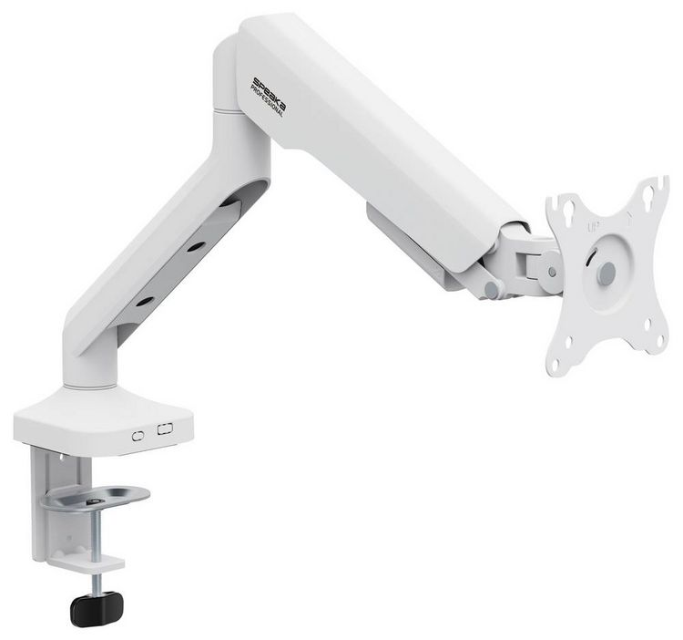 Produktbild: SpeaKa Professional SP-MM-1030 Monitor-Tischhalterung 1 Display(s) 43,2 cm (17") - 101,6 cm (40") Wei&szlig; H&ouml;henverstellbar, Neigbar, Schwenkbar