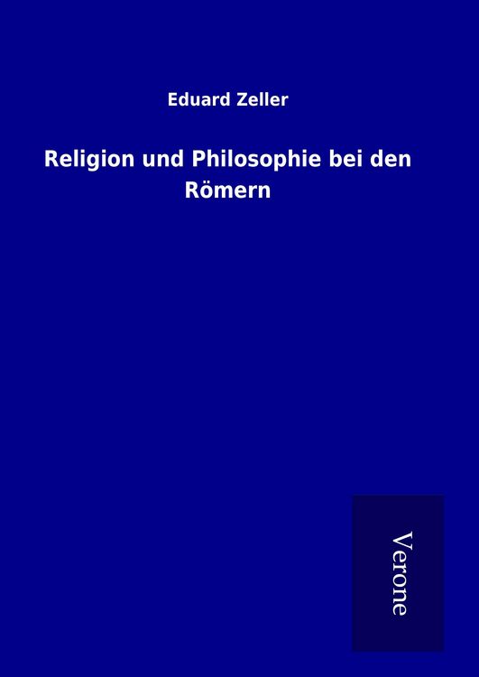 Produktbild: Religion und Philosophie bei den R&ouml;mern