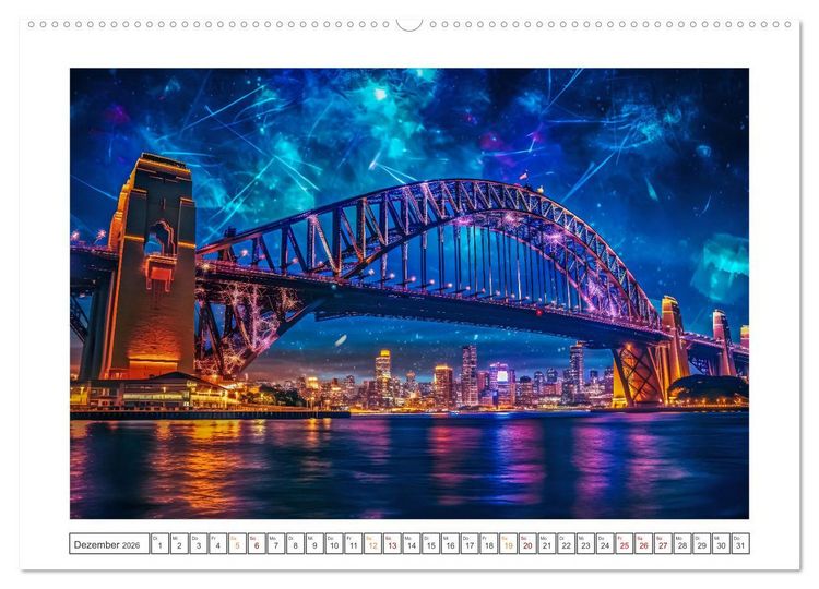 Produktbild: Ber&uuml;hmte Br&uuml;ckenwunder (hochwertiger Premium Wandkalender 2026 DIN A2 quer), Kunstdruck in Hochglanz