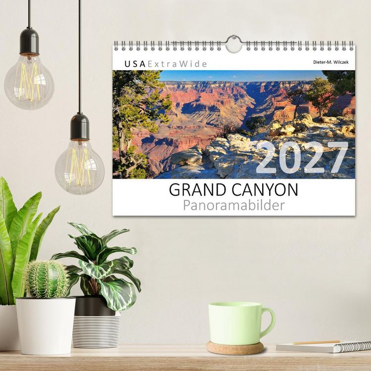 Produktbild: GRAND CANYON Panoramabilder (Wandkalender 2027 DIN A4 quer), CALVENDO Monatskalender