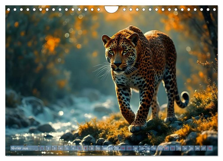 Produktbild: Regards Sauvages &ndash; Rencontres au c&oelig;ur du monde sauvage (Calendrier mural 2026 DIN A4 vertical), CALVENDO calendrier mensuel