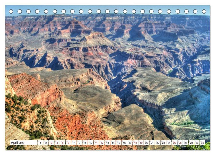 Produktbild: Glanzlichter der USA (Tischkalender 2026 DIN A5 quer), CALVENDO Monatskalender