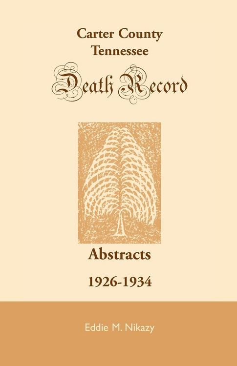 Produktbild: Carter County, Tennessee, Deaths