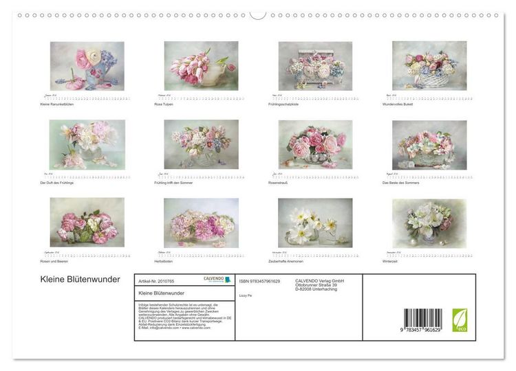 Produktbild: Kleine Bl&uuml;tenwunder (hochwertiger Premium Wandkalender 2026 DIN A2 quer), Kunstdruck in Hochglanz