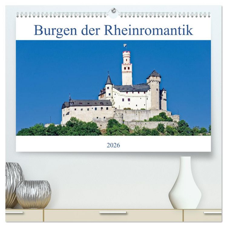 Produktbild: Burgen der Rheinromantik (hochwertiger Premium Wandkalender 2026 DIN A2 quer), Kunstdruck in Hochglanz