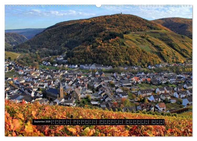 Produktbild: Die sch&ouml;nsten Landschaften in Deutschland - Das Ahrtal (Wandkalender 2026 DIN A2 quer), CALVENDO Monatskalender