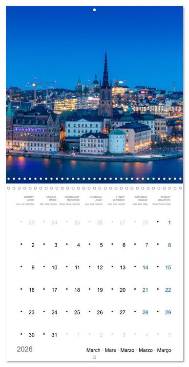 Produktbild: World Cities at Night (Wall Calendar 2026 12 &times; 12 Inch) CALVENDO 12 Month Wall Calendar