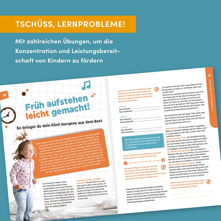 Produktbild: Wie Kinder besser lernen. Das Workbook f&uuml;r Konzentrationsf&ouml;rderung & Lernmethoden.
