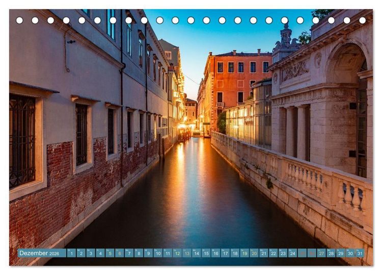 Produktbild: Venedig - Magische Lagunenstadt (Tischkalender 2026 DIN A5 quer), CALVENDO Monatskalender