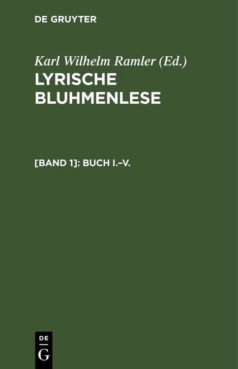 Produktbild: Buch I.&ndash;V.