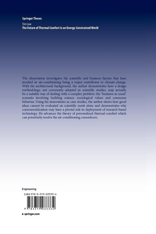 Produktbild: The Future of Thermal Comfort in an Energy- Constrained World