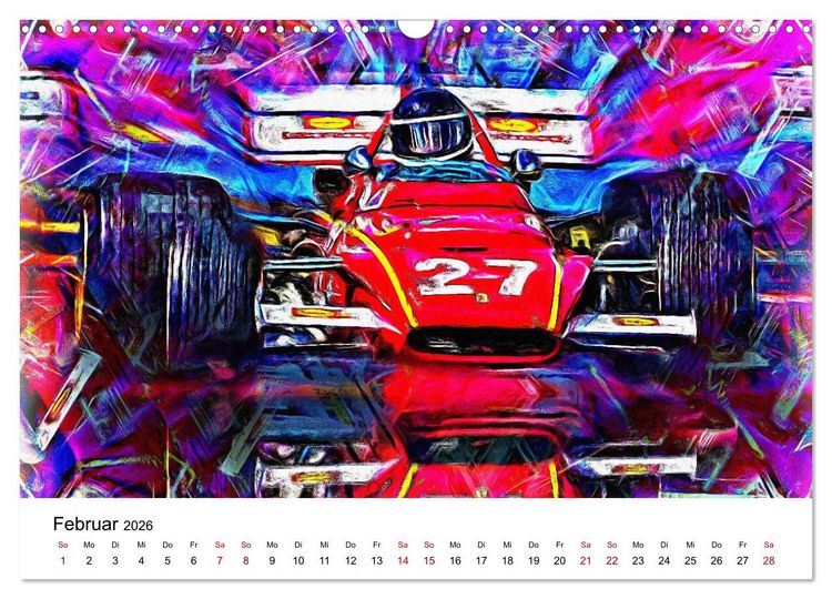 Produktbild: Cars'n'Arts - Digital Artwork von Jean-Louis Glineur (Wandkalender 2026 DIN A3 quer), CALVENDO Monatskalender