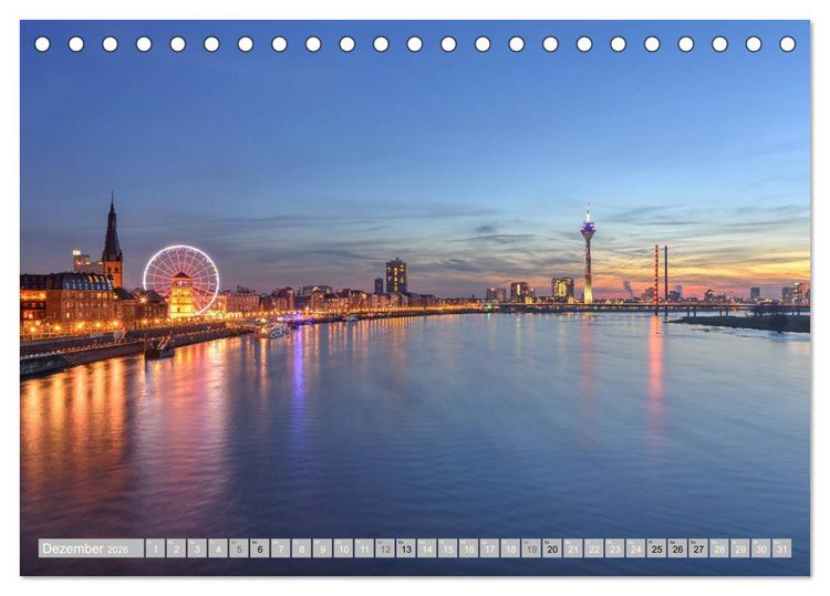 Produktbild: Wundersch&ouml;nes D&uuml;sseldorf (Tischkalender 2026 DIN A5 quer), CALVENDO Monatskalender